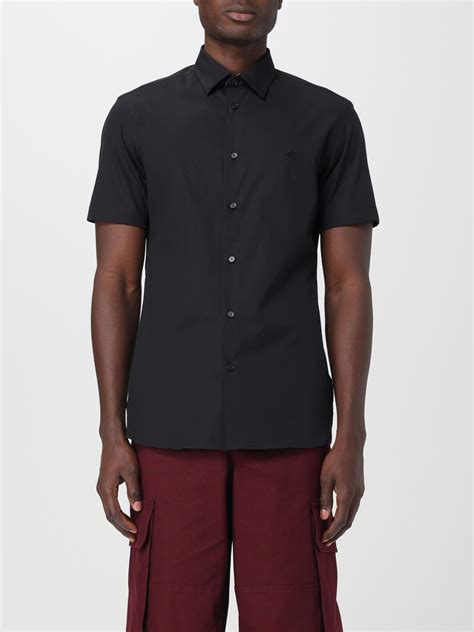 camicia burberry uomo classica|Camicia formale in cotone (Nero) .